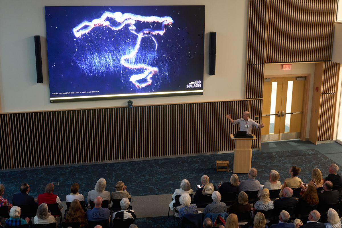 John Burns presents during the Big Splash