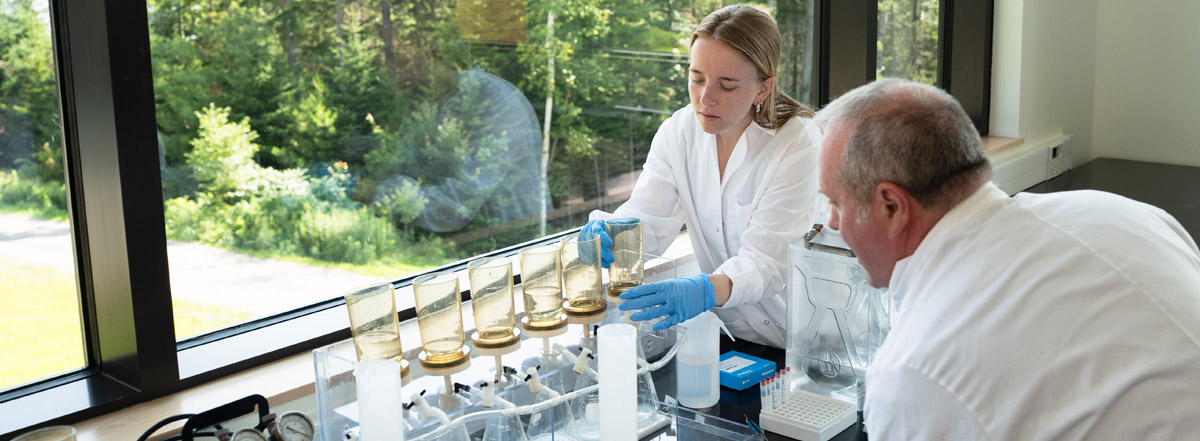 Bigelow Laboratory scientists conduct nutrient analysis in East Boothbay, Maine